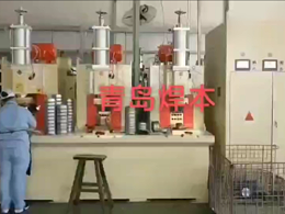 青岛焊本水泵叶轮壳凸点焊机，一次完成40个凸点焊接！